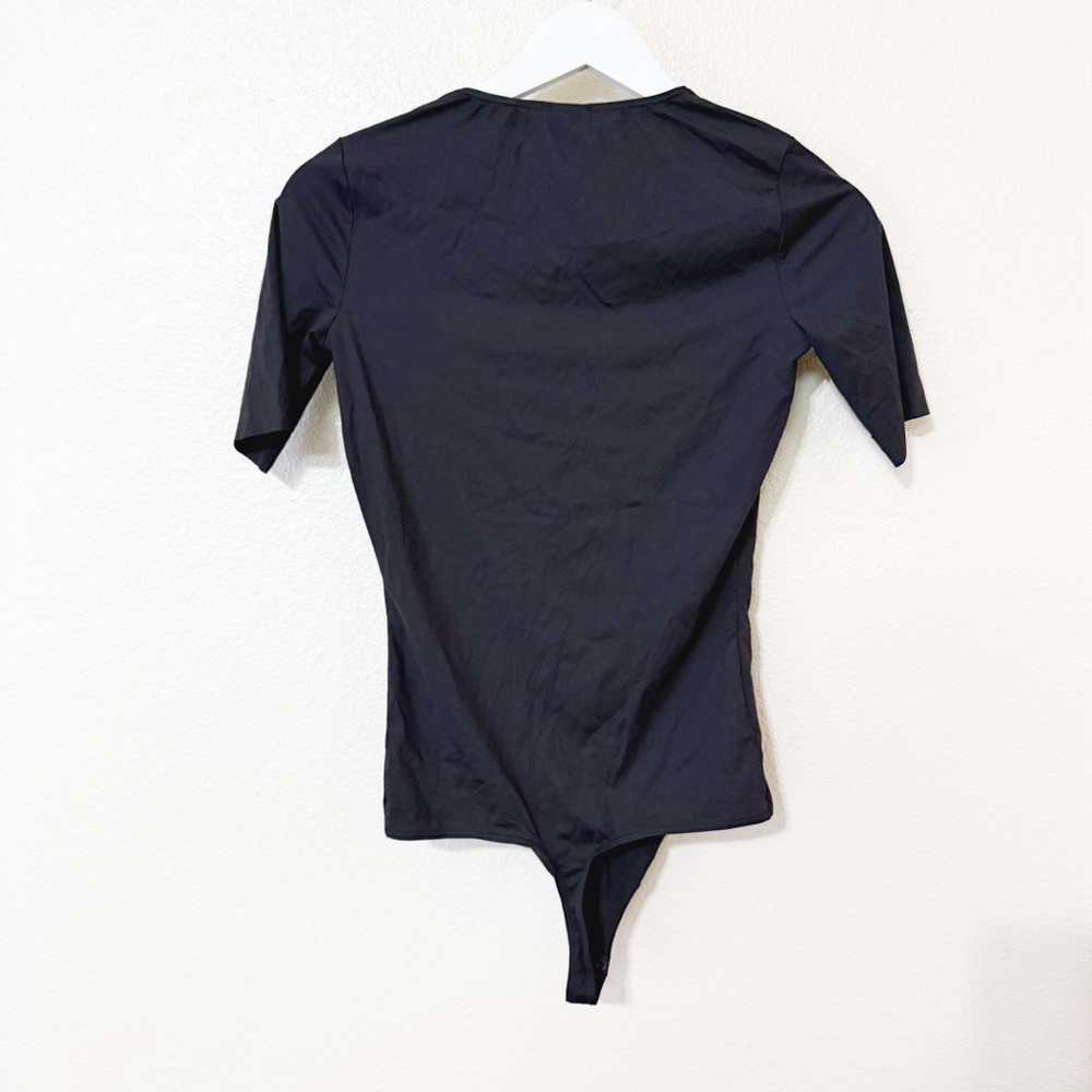 NWT Wolford Vermont String Body Suit Thong V-Neck Black 79177 size XS $210 - Picture 9 of 12